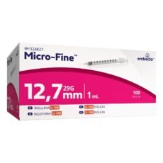 Embecta Micro-Fine Insulin Syringes U-100 12,7 mm 29G 1 ml | 100 pieces