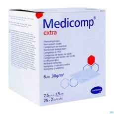 Medicomp Extra Sterile 6 Layers 7.5 x 7.5 cm | 25 x 2 pieces