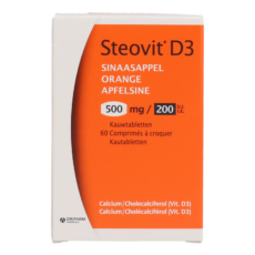 Steovit D3 500 mg/200 IU Orange | 60 chewable tablets