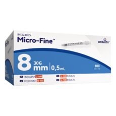 Embecta Micro-Fine Insulin Syringes U-100 8 mm 30G 0,5 ml | 100 pieces