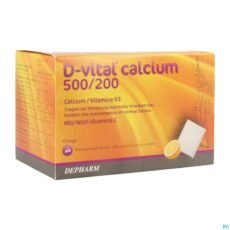 D-Vital Calcium 500/200 Orange | 40 sachets