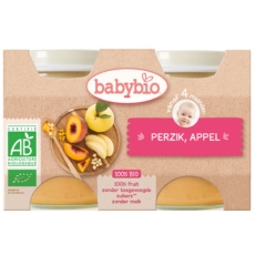 Babybio Peach-Appel | 2 x 130 g