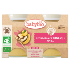 Babybio Apple-Banana | 2 x 130 g