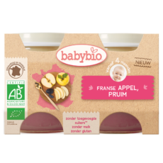 Babybio Apple-Plum | 2 x 130 g