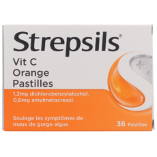 Strepsils Vitamin C Orange | 36 lozenges