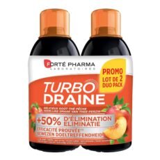 Forté Pharma TurboDraine Tea-Peach DUO | 2 x 500 ml PROMO