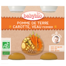 Babybio Potatoes-Root-Calf | 2 x 200 g