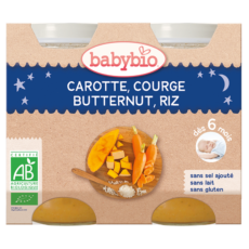 Babybio Carrot-Pompkin-Rice | 2 x 200 g