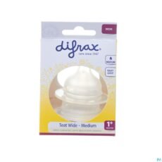 Difrax Pacifier Wide Medium | 2 pieces