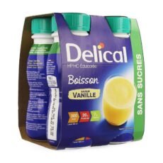 Delical Milk Drink HP HC Without Sugars Vanilla | 4 x 200 ml
