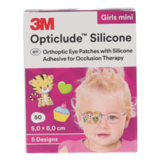 Opticlude Silicone Eye Plasters Girls Mini | 50 pieces
