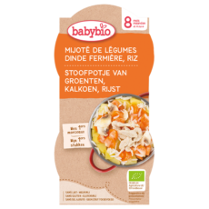 Babybio Vegetables-Turkey-Rice | 2 x 200 g