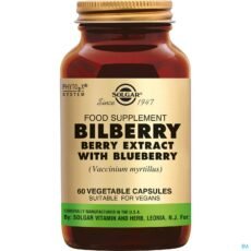 Solgar Bilberry Berry Extract with Blueberry | 60 capsules