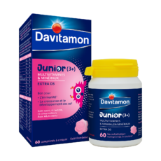 Davitamon Junior Raspberry | 60 chewable tablets