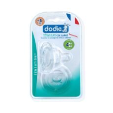 Dodie Sensation+ Flat Teat Wide Neck +6M Flow rate 4 | 2 pieces