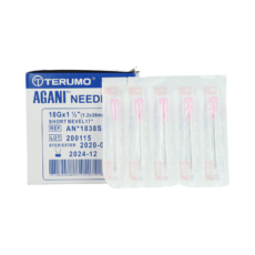 Terumo Agani Needle 18G 1 1/2 Pink 1.2 x 38 mm | 100 pieces