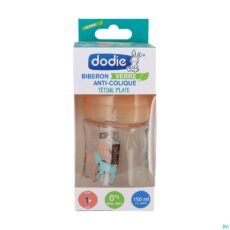 Dodie Sensation+ Anti-colic Glass Feeding Bottle 150 ml Flow Rate 1 Beige doe | 1 piece