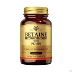 Solgar Betaine Hydrochloride with Pepsin | 100 tablets