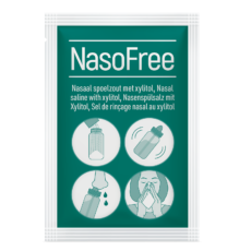 NasoFree Nasal Shower + Nasal Rinse Salt Starter Set | 1 piece + 30 bags
