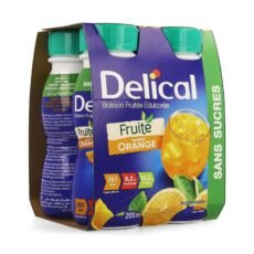 Delical Sweetened Fruit Drink Orange | 4 x 200 ml