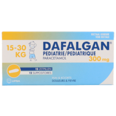 Dafalgan Pediatrics 300 mg | 12 suppositories