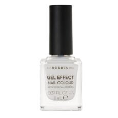 Korres Gel Effect Nail Colour 02 Porcelain White | 11 ml