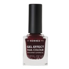 Korres Gel Effect Nail Colour 57 Burgundy Red | 11 ml