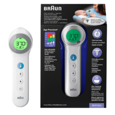 Braun No Touch + Touch Thermometer BNT 400 | 1 piece