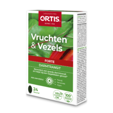 Ortis Intestinal Transit Fruits & Fiber Forte | 24 tablets