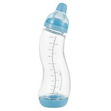 Difrax S-Baby Bottle Natural 250 ml Glass Blue | 1 piece