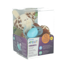 Avent Ultra Soft Snuggle Giraffe + Pacifier 0-6M | 1 piece