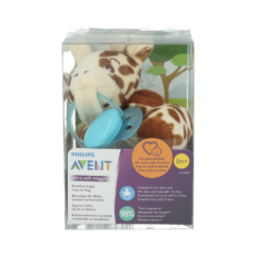 Avent Ultra Soft Snuggle Giraffe + Pacifier 0-6M | 1 piece