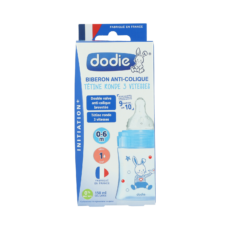 Dodie Initiation+ Anti-colic Suction Bottle Blue Boat 150 ml Flow 1 | 1 piece