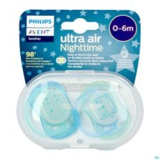 Avent Ultra Air Night Pacifiers 0-6M Mix | 2 pcs.