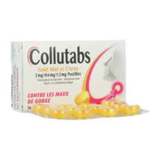 Collutabs Honey and Lemon Flavor | 36 lozenges