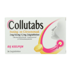 Collutabs Honey and Lemon Flavor | 36 lozenges