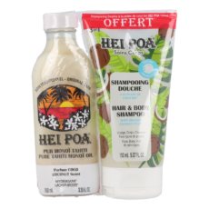 Hei Poa Pure Monoi Tahiti Coconut Perfume + Shower Shampoo | 100 + 150 ml PROMO