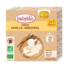 Babybio Cream Vanilla Freezer Flour | 4 x 85 g