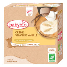Babybio Cream Vanilla Freezer Flour | 4 x 85 g