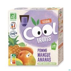 Vitabio Cool Fruits Apple Mango Pineapple | 4 x 90 g