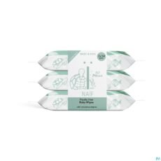 Naïf Baby & Kids Plastic Free Wipes | 3 x 54 pieces