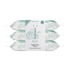 Naïf Baby & Kids Plastic Free Wipes | 3 x 54 pieces