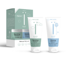 Naïf Baby & Kids Nourishing Shampoo + Cleansing Wash Gel | 2 x 200 ml