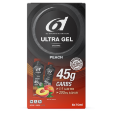 6d Sports Nutrition Ultra Gel Peach | 6 x 70 ml
