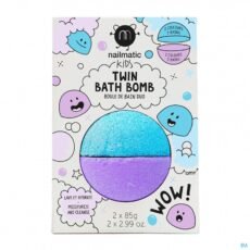 Nailmatic Twin Bath Bomb Blue & Violet | 2 x 85 g