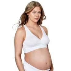 Medela Keep Cool Sleep Breathable Maternity and Nursing Bra for Night White Size M | 1 piece