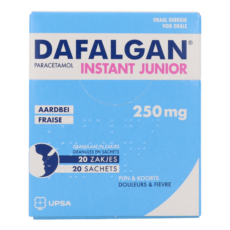 Dafalgan Instant Junior 250 mg Strawberry | 20 sachets