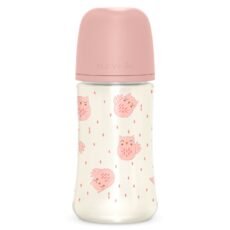 Suavinex Bonhomia Bottle Silicone M 270 ml +3M Pink | 1 piece