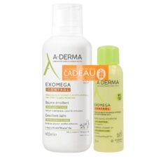 A-Derma Exomega Control Emollient Balm + Emollient Wax Oil | 400 + 100 ml PROMO