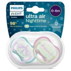 Avent Ultra Air Nighttime Pacifier 0-6M Firefly/Dream SCF376/19 | 2 pieces